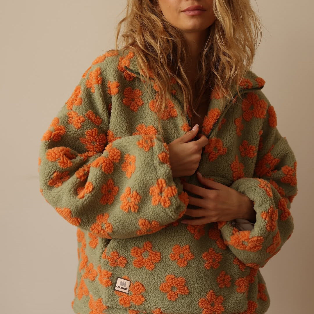 "Sherpa Sweater | Bohemian-Inspired Comfort"