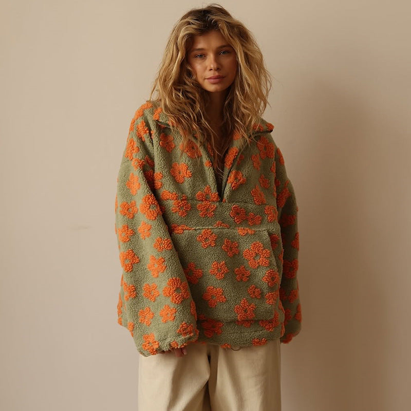 "Sherpa Sweater | Bohemian-Inspired Comfort"