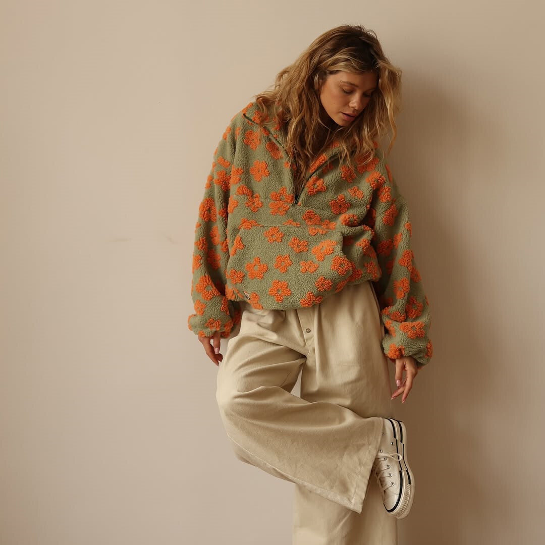 "Sherpa Sweater | Bohemian-Inspired Comfort"